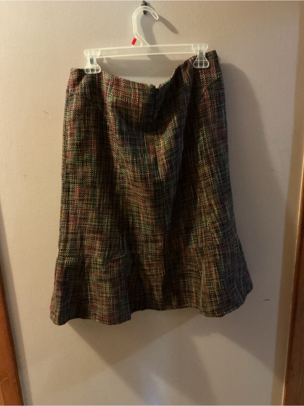 Requirements Multicolor Tweed A-Line Skirt